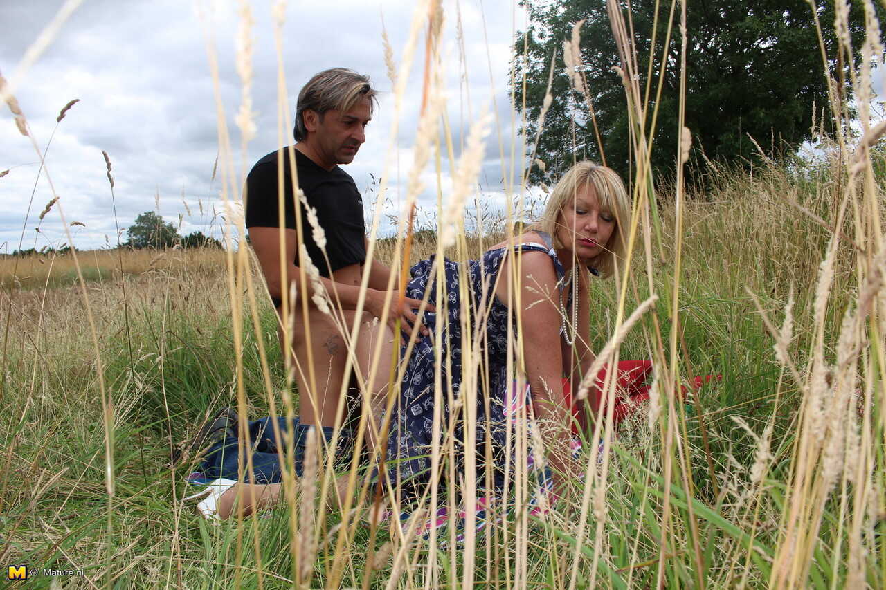 Amy Goodhead's Older UK Ride on the Blanket in a Hay Field