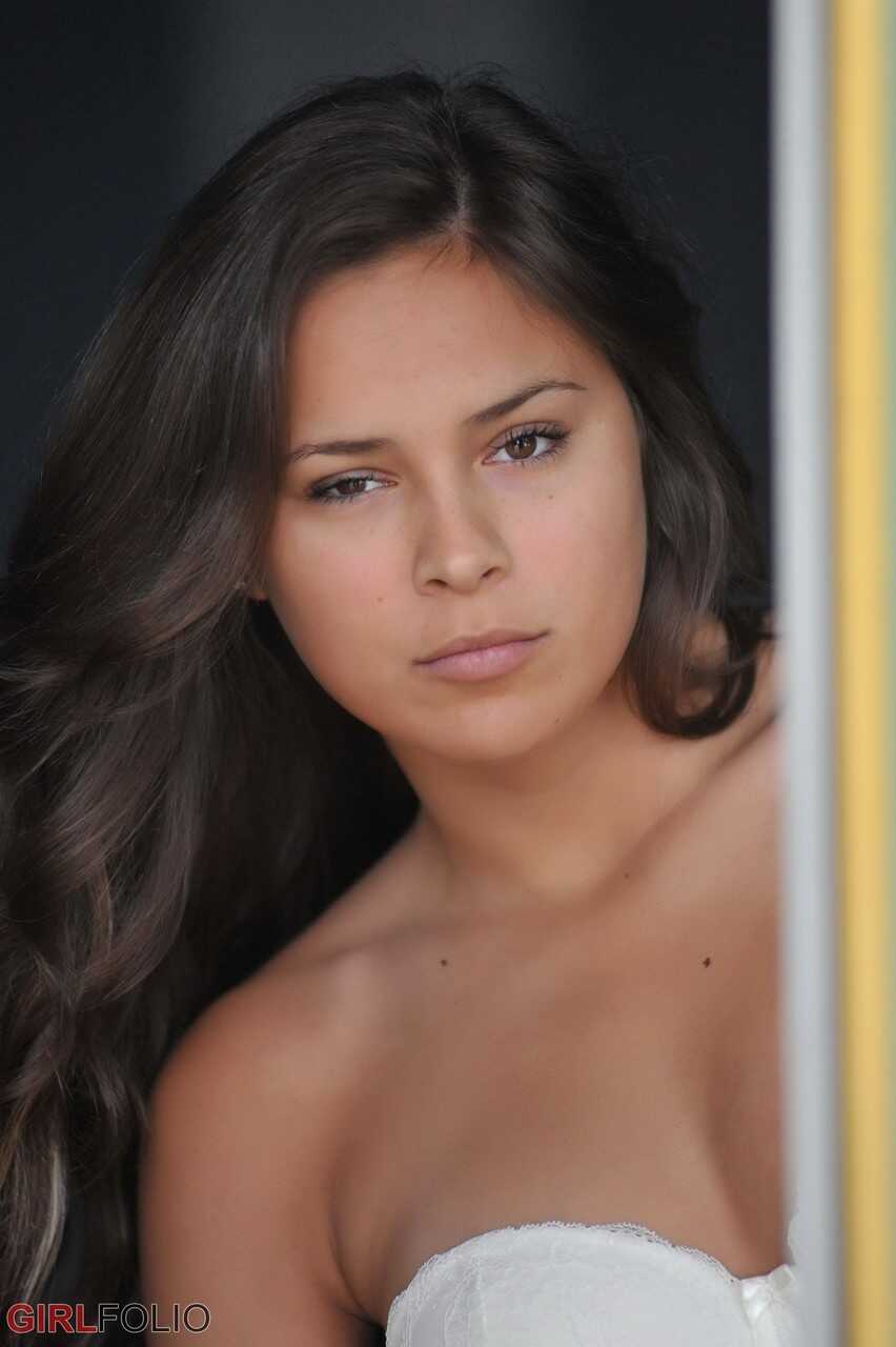 Nina James' Sensual White Lingerie Showcase: A Luscious Display of her Beauty and Sexiness - Nina James
