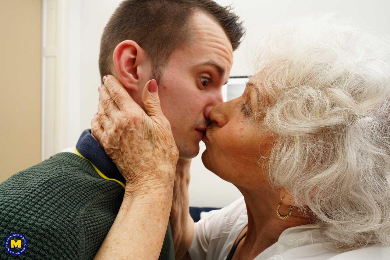 Granny Norma's Desperate Search for a Stiff Young Cock Ends with a Kiss and a Fuck! - Norma, Sam Bourne