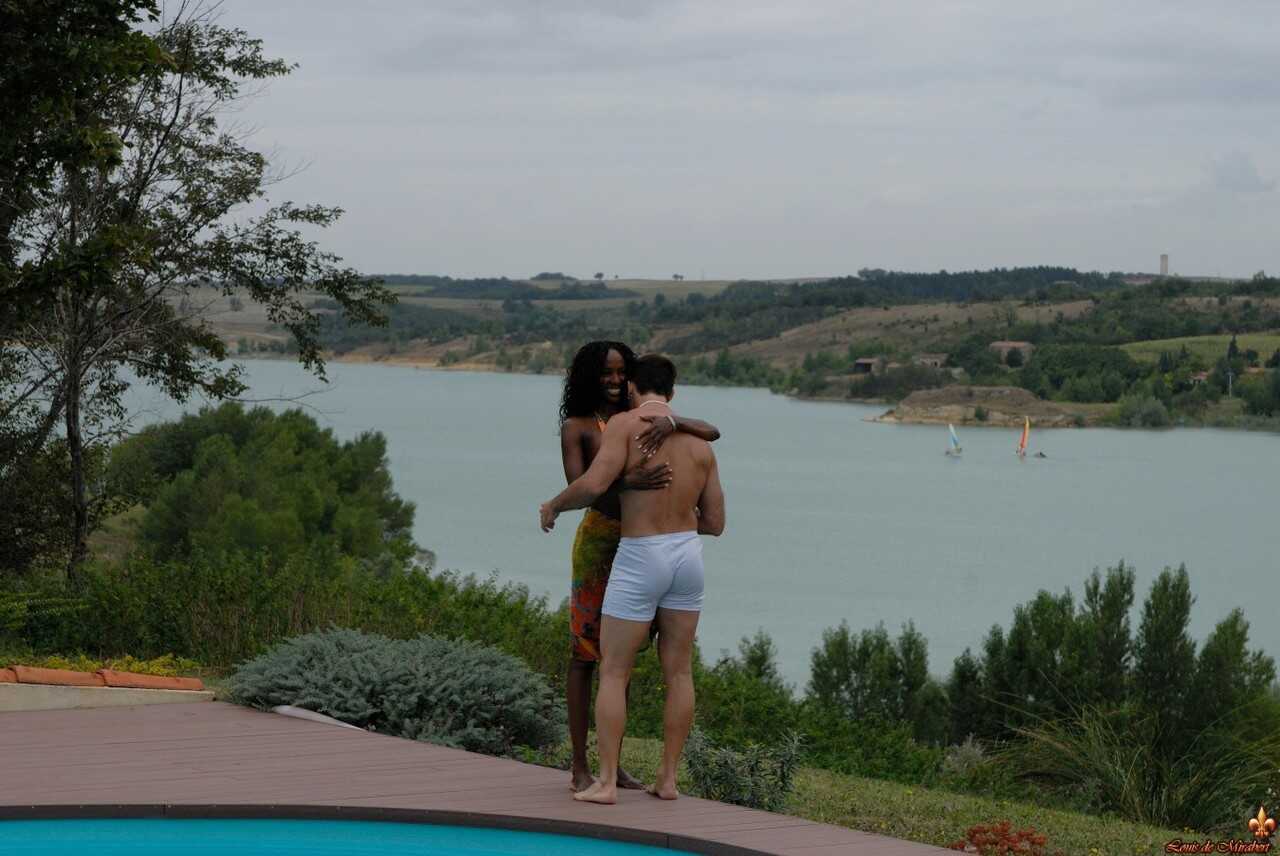 Celia's Wet 'n Wild Escapade: A Night of Passionate Love Making with Her Lover by the Poolside - Celia