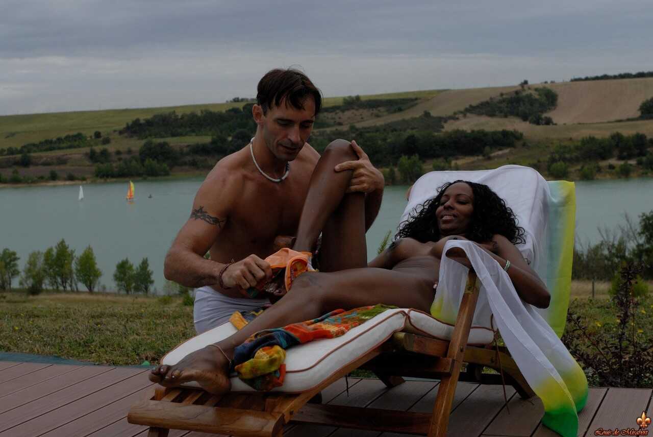 Celia's Wet 'n Wild Escapade: A Night of Passionate Love Making with Her Lover by the Poolside - Celia