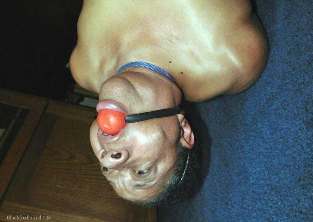 Trixie's Tempting Ties A Ball Gag Bound Black Granny - Trixie