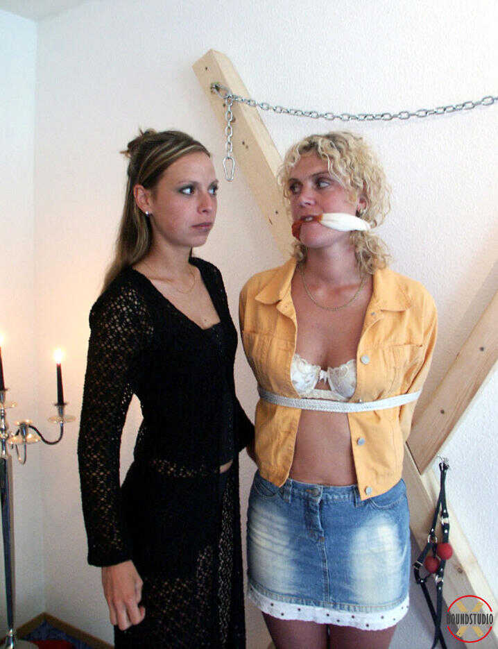 Tied and Teased: Blonde Lea's Lesbian Dominatrix Unveils Her Sensual Secret - Blonde Lea
