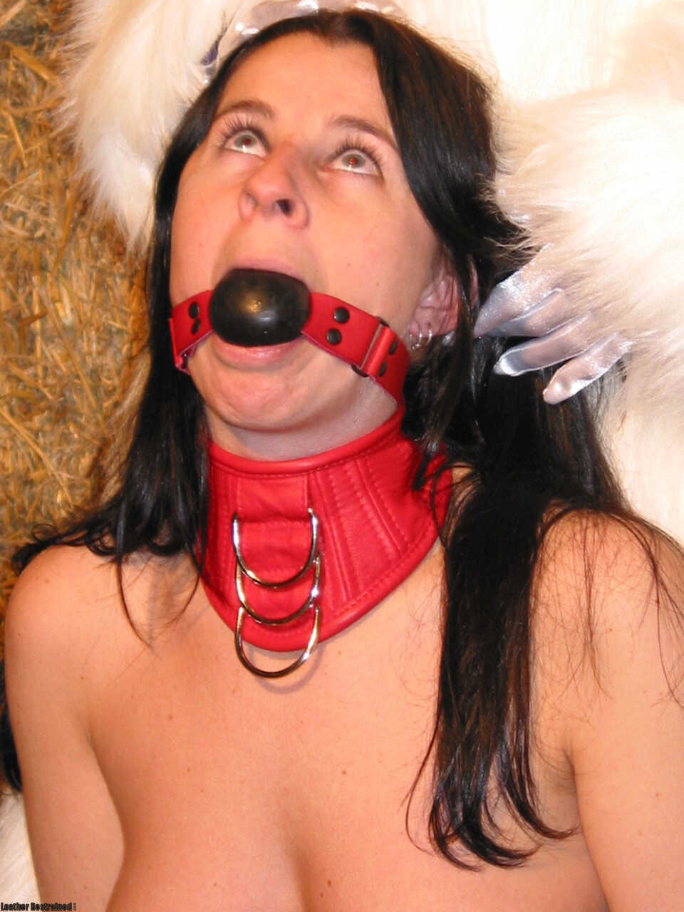 Brigitte & Chantal: A Lesbian Straw Bale Bondage Fantasy Revealed in Fetish Lingerie - Chantal, Mrs Brigitte, Bob Roos