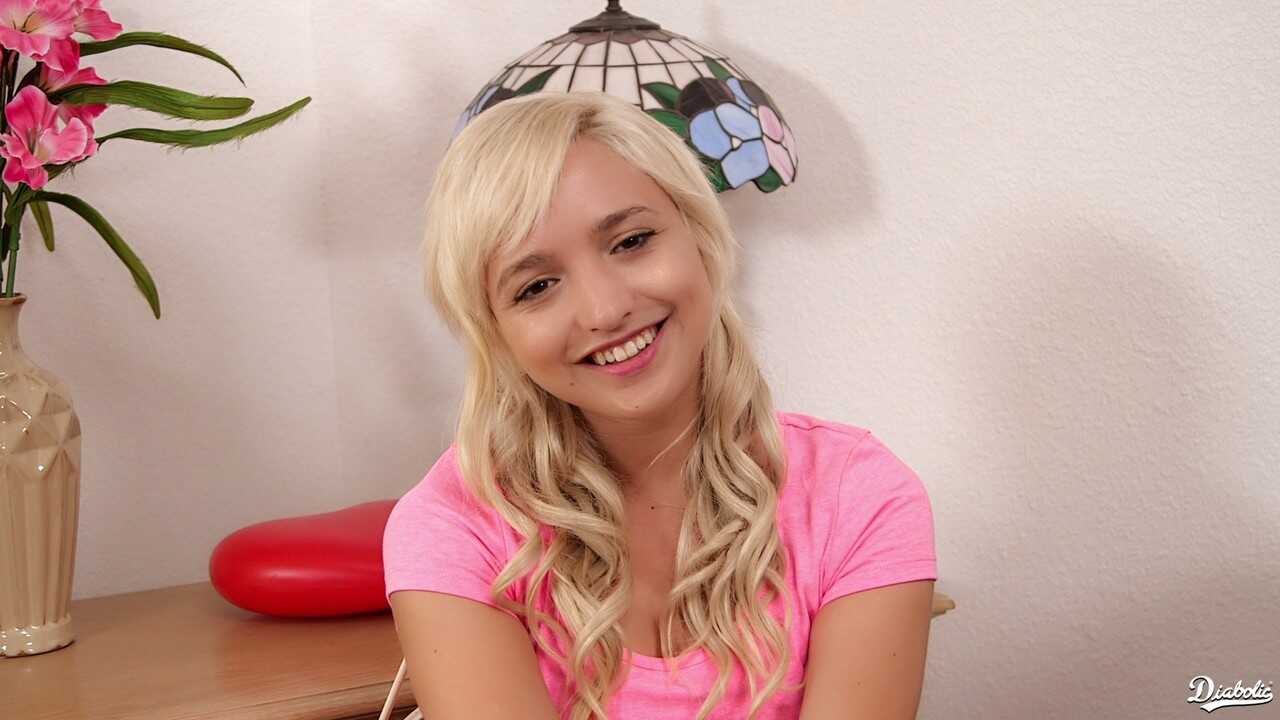 Blonde Teen Eliza Jane's Tight Thigh-High Socks Get Wet During Hardcore Fuck With Hairy Pussy - Eliza Jane, Mark Wood