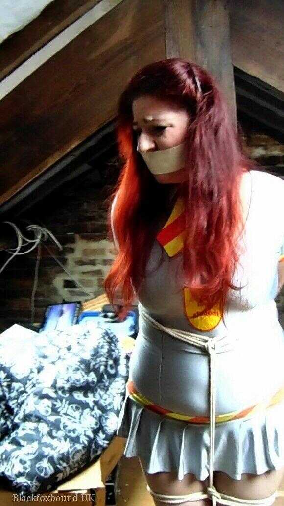 Bound, Gagged and Desired: The Plump Redheaded Beauty, Mada Rose Tied Up in the Attic - Mada Rose