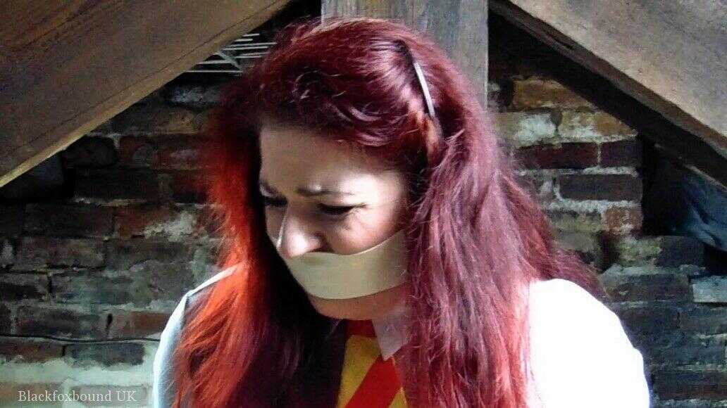 Bound, Gagged and Desired: The Plump Redheaded Beauty, Mada Rose Tied Up in the Attic - Mada Rose