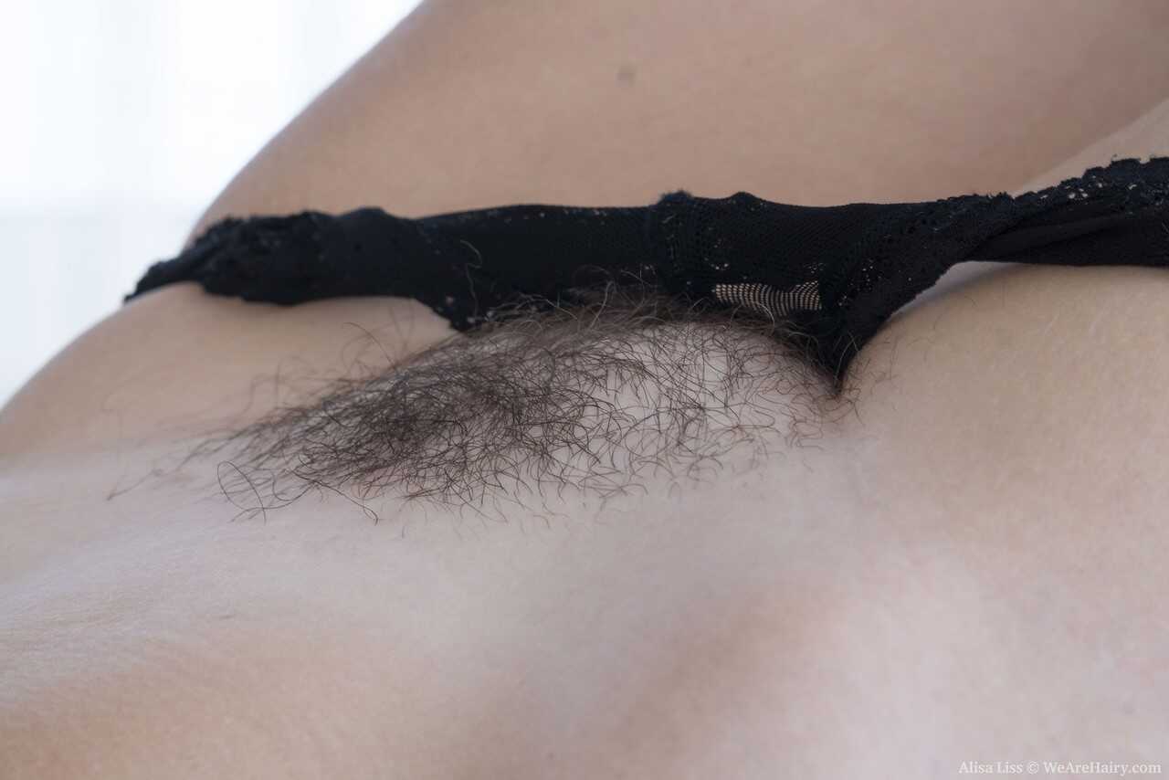 Blonde Amateur Alisa Liss Plays with her Hairy Pussy after Getting Naked and Shows off her Natural Blonde PAWG Pussy in Sp...