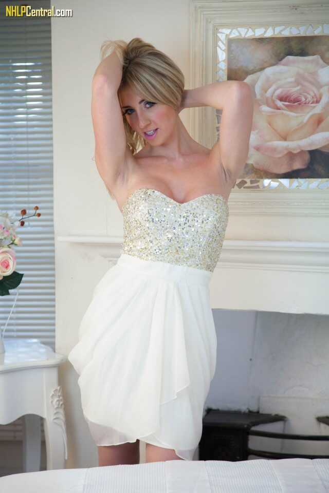 Blonde UK Perri Doran Loses her Boobs from a Dress while Disrobing for you! - Perri Doran
