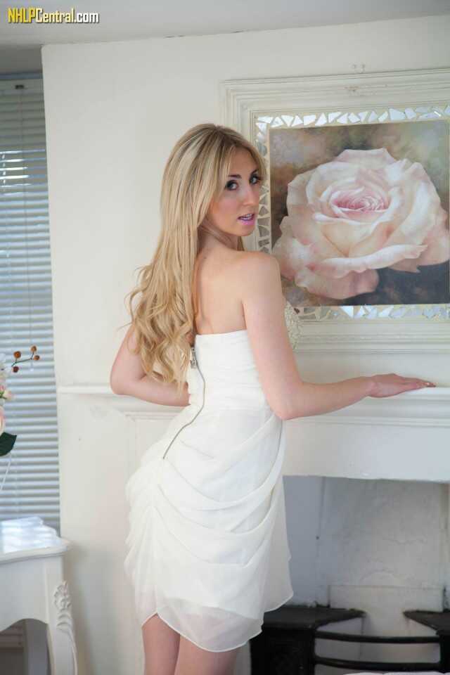 Blonde UK Perri Doran Loses her Boobs from a Dress while Disrobing for you! - Perri Doran