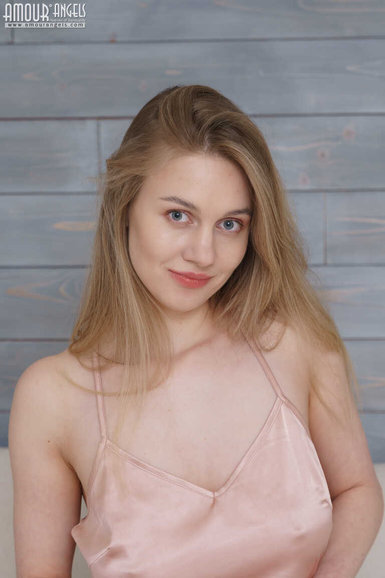 Perky and Plump: Young Blonde Bombshell Valerie Duval Reveals Her Juicy Boobs and Sweet Butt on Bed! - Valerie Duval