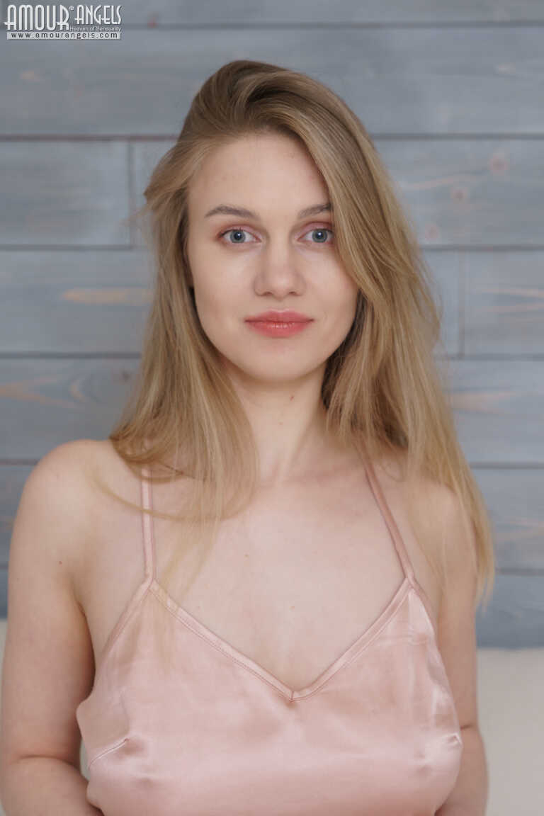 Perky and Plump: Young Blonde Bombshell Valerie Duval Reveals Her Juicy Boobs and Sweet Butt on Bed! - Valerie Duval