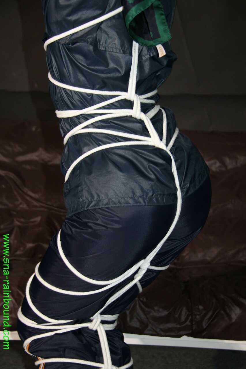 Busty Caucasian Chick, Sonjy Gets Tied Up, Cleave Gagged & Naughty in the Rain! - Sonjy