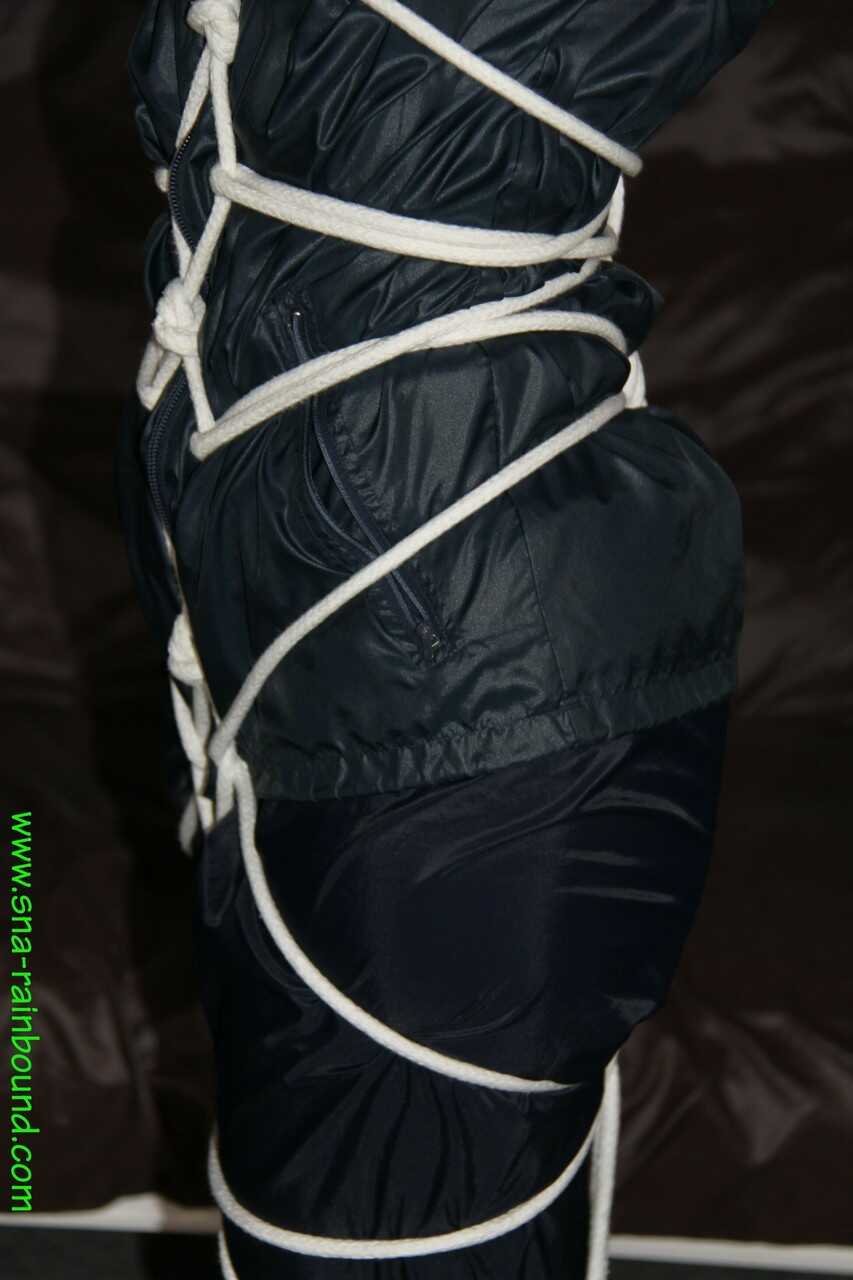 Busty Caucasian Chick, Sonjy Gets Tied Up, Cleave Gagged & Naughty in the Rain! - Sonjy