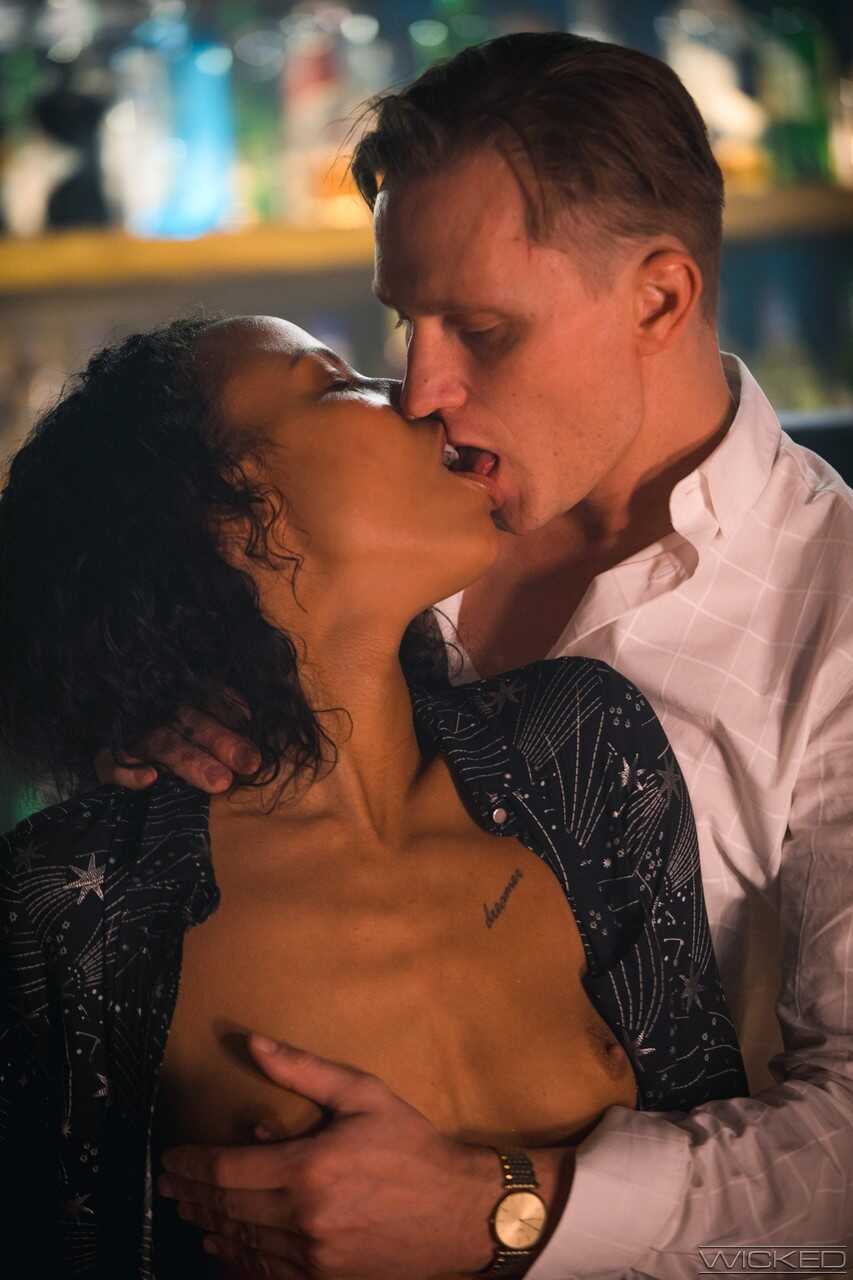Ebony teen Romy Indy gets covered in white man's cum after a wild anal fuck session - Romy Indy, Stanislav