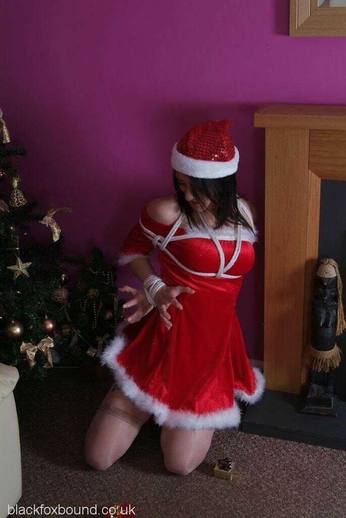 The Naughty Mistress' Christmas Wish: Dark-haired Erin Bound Up and Gagged by Santa - Erin
