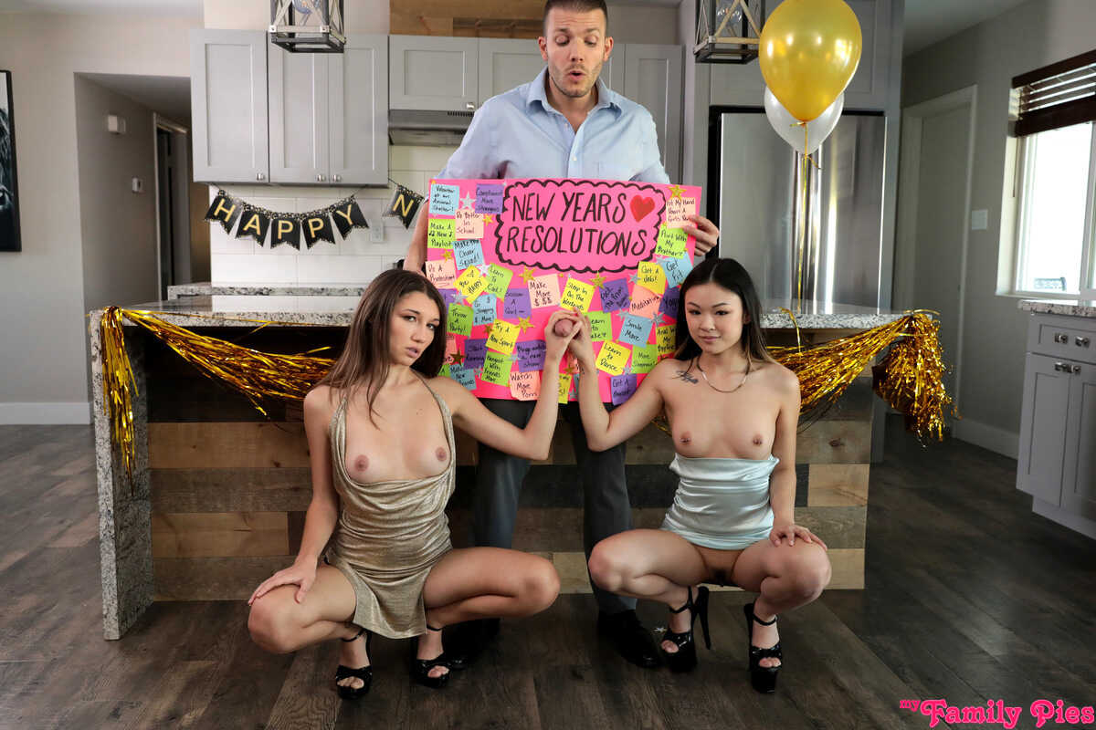 Asian Threesome Hairy Creampie: Lulu Chu and Maya Woulfe Party Hard with Codey Steel - Lulu Chu, Maya Woulfe, Codey Steel