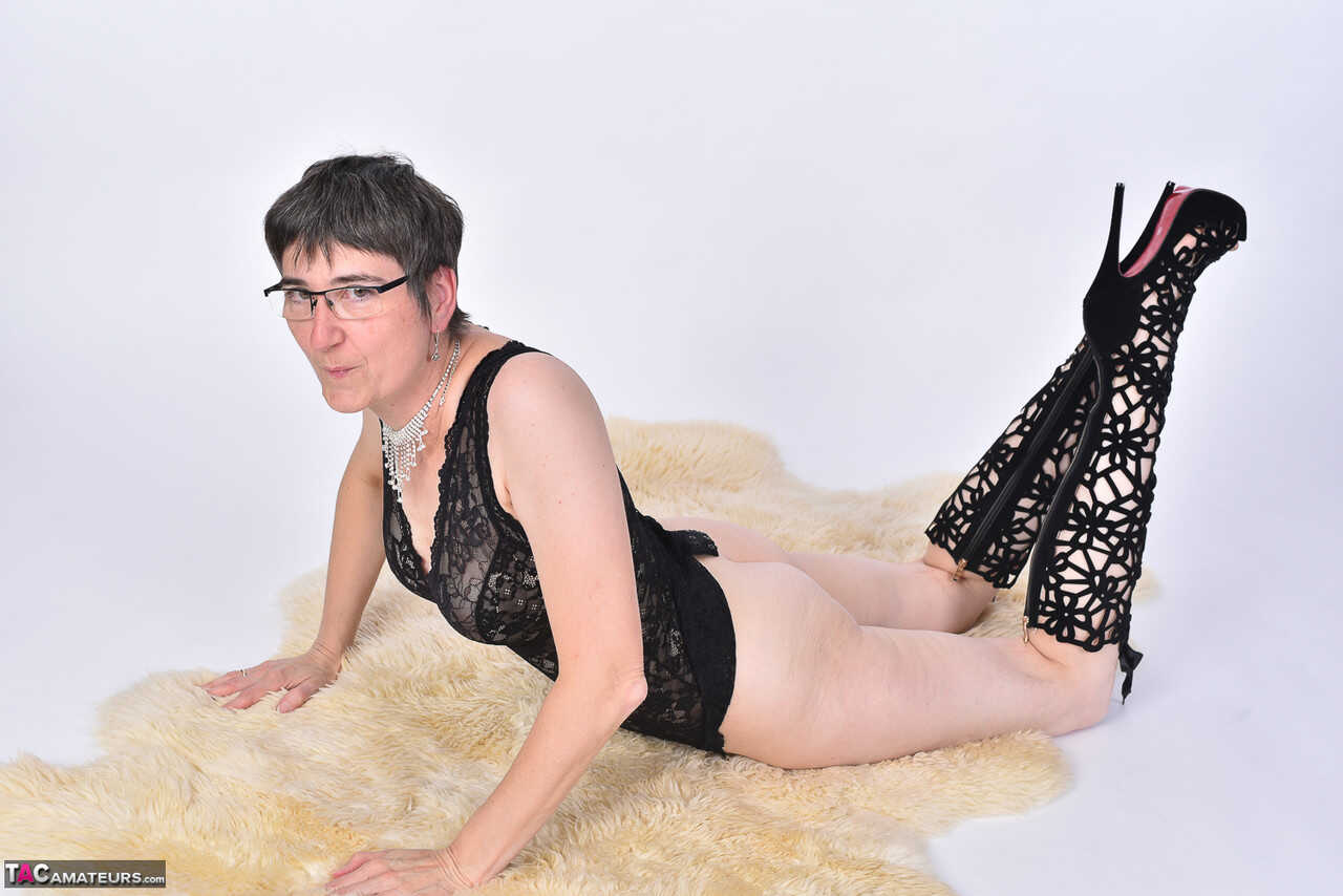 The Expert Analyst: A Mature Woman's Bearskin Rug Adventure