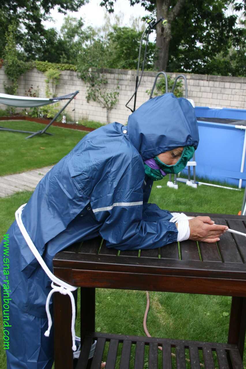 Sandra's Caucasian Woman Tied-up and Teased Outdoors for Her Nudist BDSM Adventure - Sandra