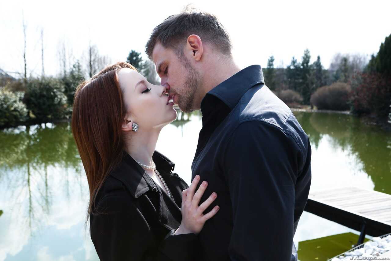 Pale redheaded teen Lottie Magne gets pounded by Vince Karter while eating his ass - Lottie Magne, Vince Karter