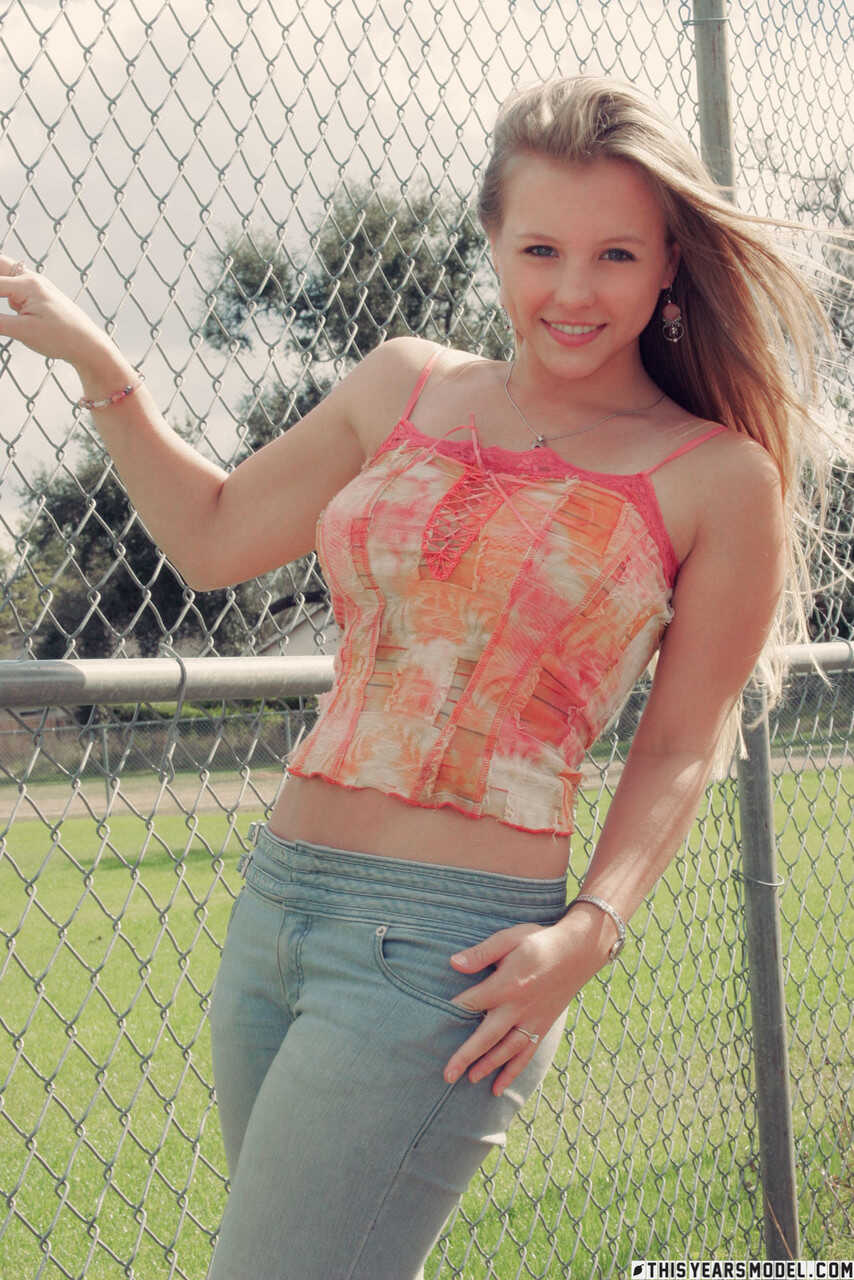 Dawson Miller's Cute and Perfect Blonde Bombshells Unleashed at the Ball Diamond - Dawson Miller