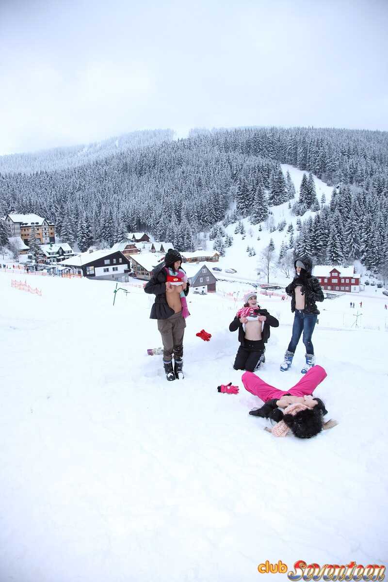 Slope Sluts: Lesbian Adventures on the Mountain   Sheer Delight: See Through Panties and Sexy Fun in the Sun   LindaxBetty: A Day of Skiing and Nude Games with Teen Friends