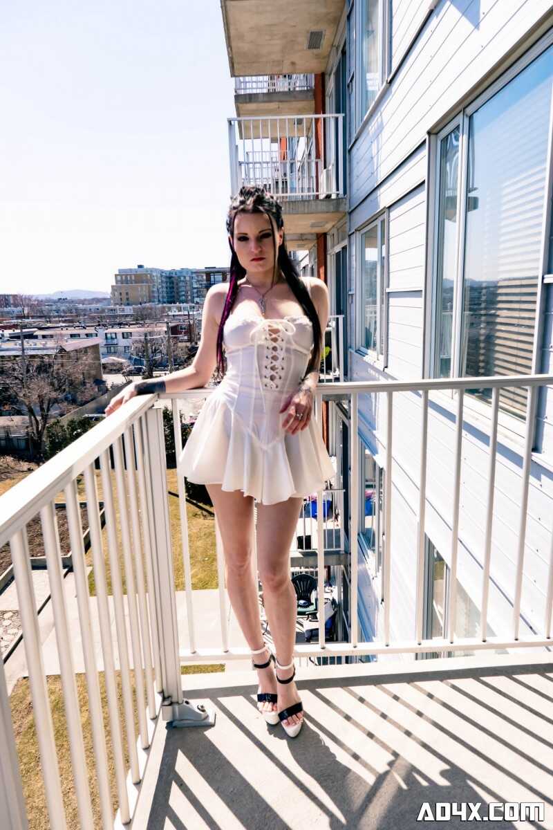 Brunette Chick Velour Noir Gets Doggy Style by Alex Duca in High-Heeled Shoes - Velour Noir, Alex Duca