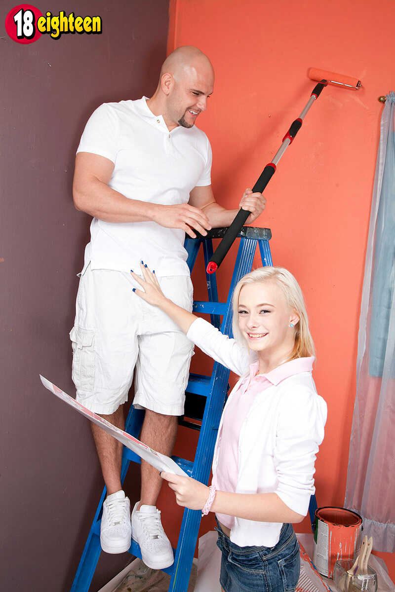Petite Maddy Rose takes a big cock after being stripped naked and teased by J Mac - Maddy Rose, J Mac