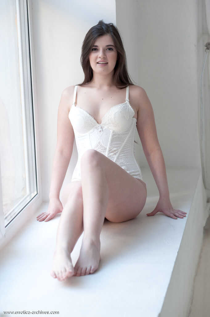 Brunette Beauty Natalya A Takes It All Off By The Window - Natalya A