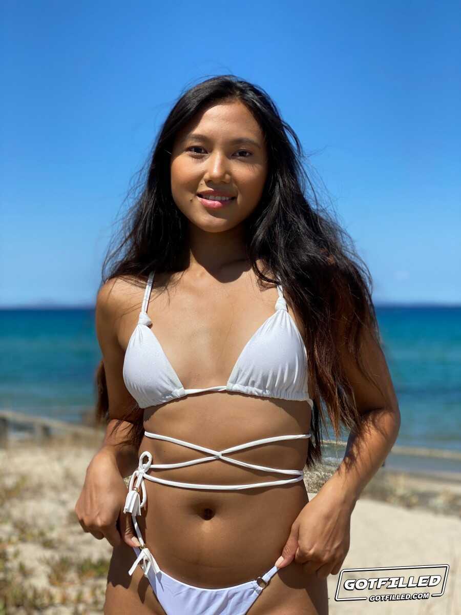 May Thai's Wet and Messy Creampie After a Day at the Beach and POV Sex - May Thai