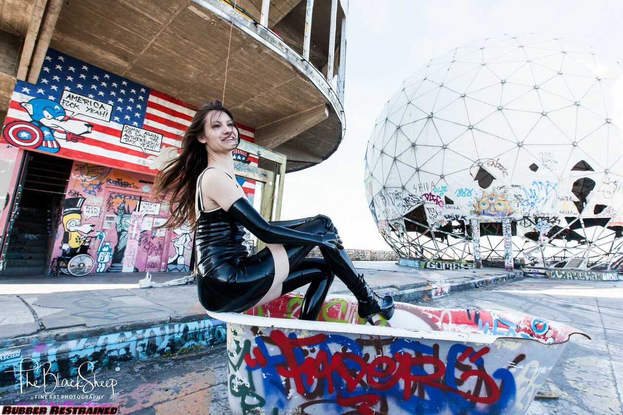 Bound and Gagged in Latex at the Abandoned Amusement Park