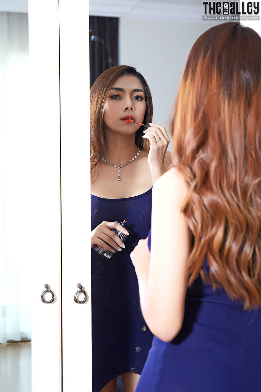 Sexy Asian Redhead Carolina Fong Strips Down in High Heels and Shows Off Her Tattoos and Nude Body - Carolina Fong