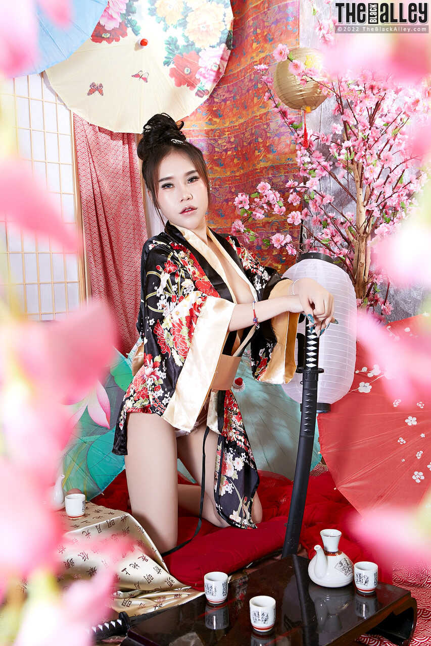 Parissa's Naughty Japanese Cosplay Adventure: Freeing Her Firm Tits & Pussy From Traditional Clothing - Parissa