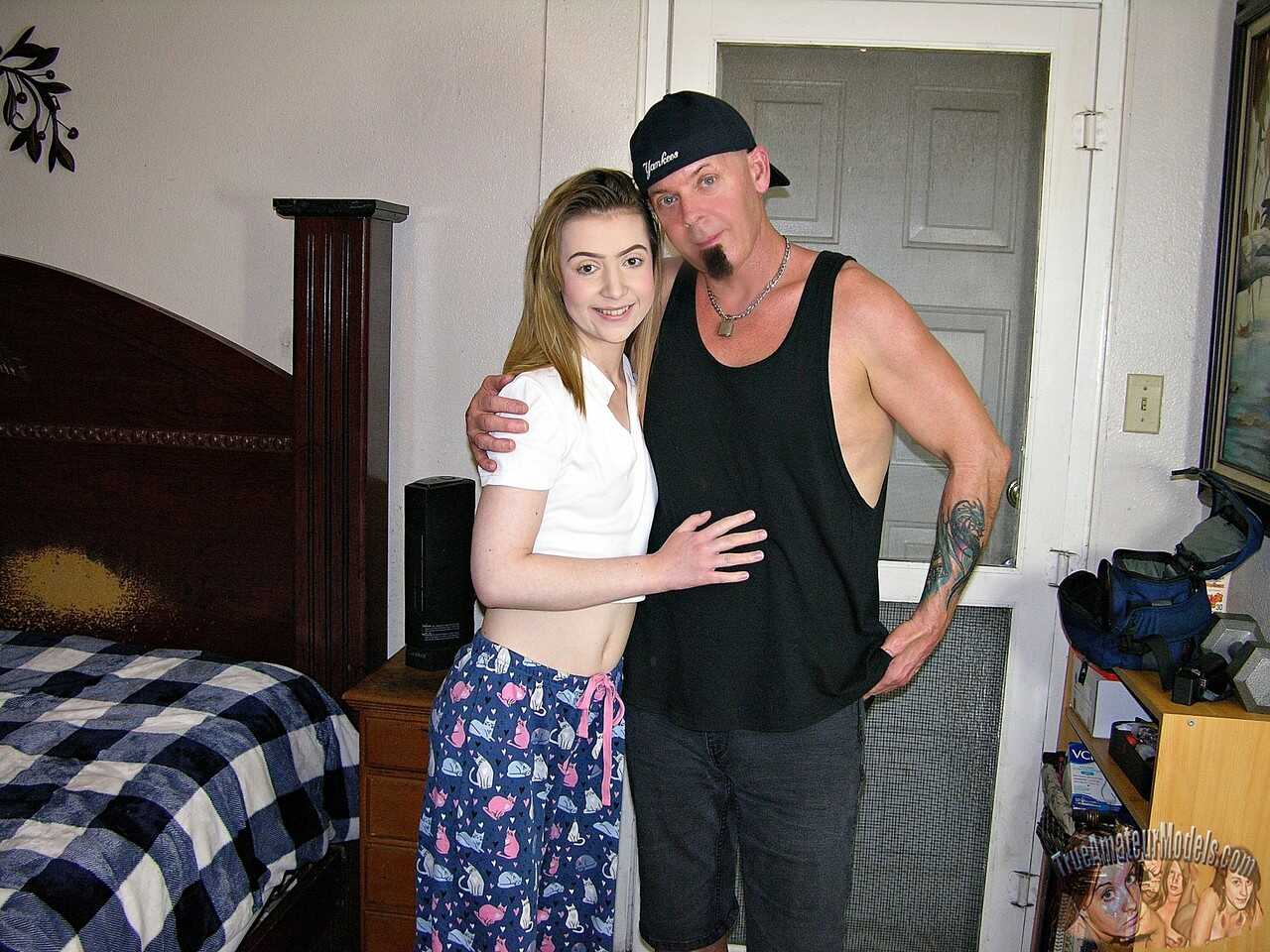 'Daisy Bean Takes a Fully Clothed BJ and Sucks Ray Edwards' Cum into Her Mouth' - Daisy Bean, Ray Edwards