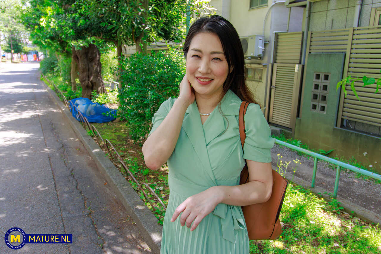Japanese Wife Megumi Satuki's Goodbye Kiss Before Doggy Style Sex with a Boy and Her Husband Watches - Megumi Satuki