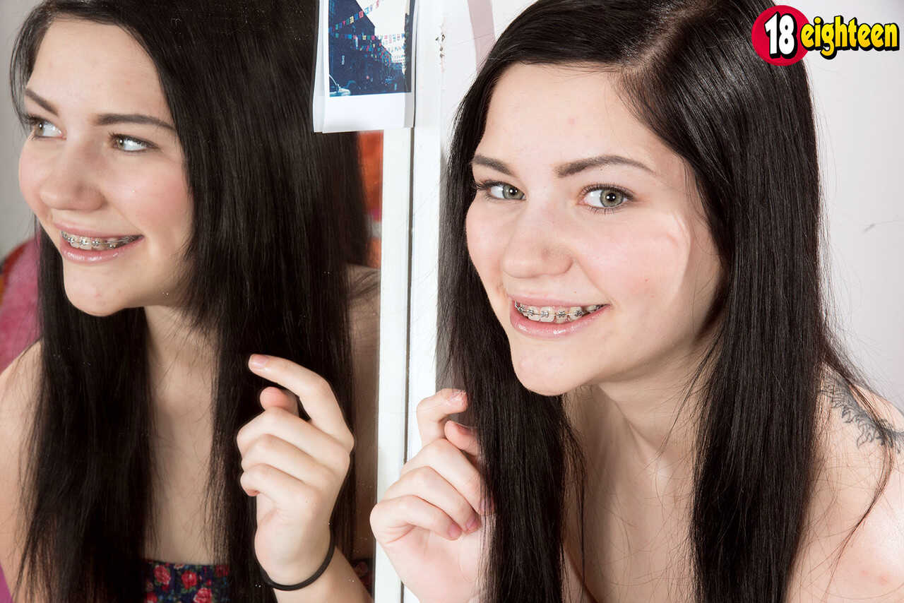 Barely Legal Karly Baker Strips Down to Show Off her Braces and Clothed Body in Her Room! - Karly Baker