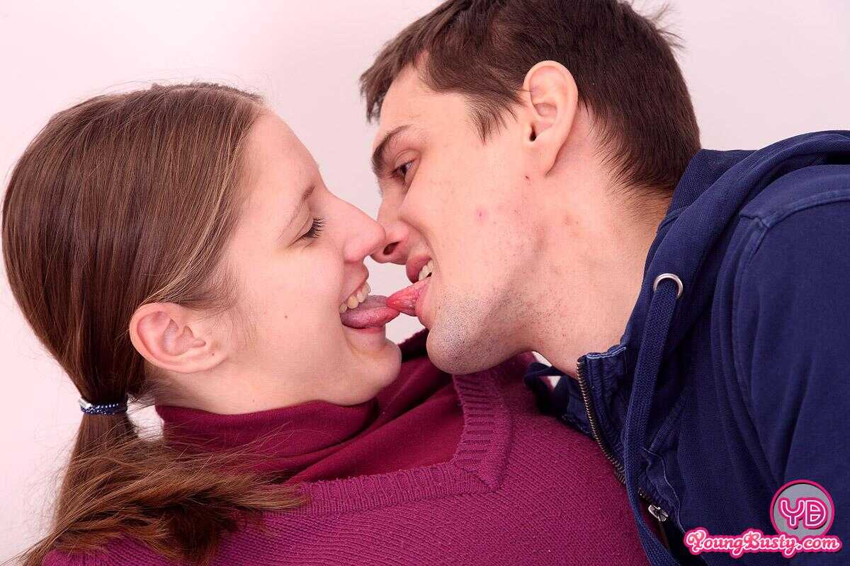 Busty teen Jennifer Amton gets picked up by a stranger on a Winter's day and gets her shaved pussy banged with his bi...