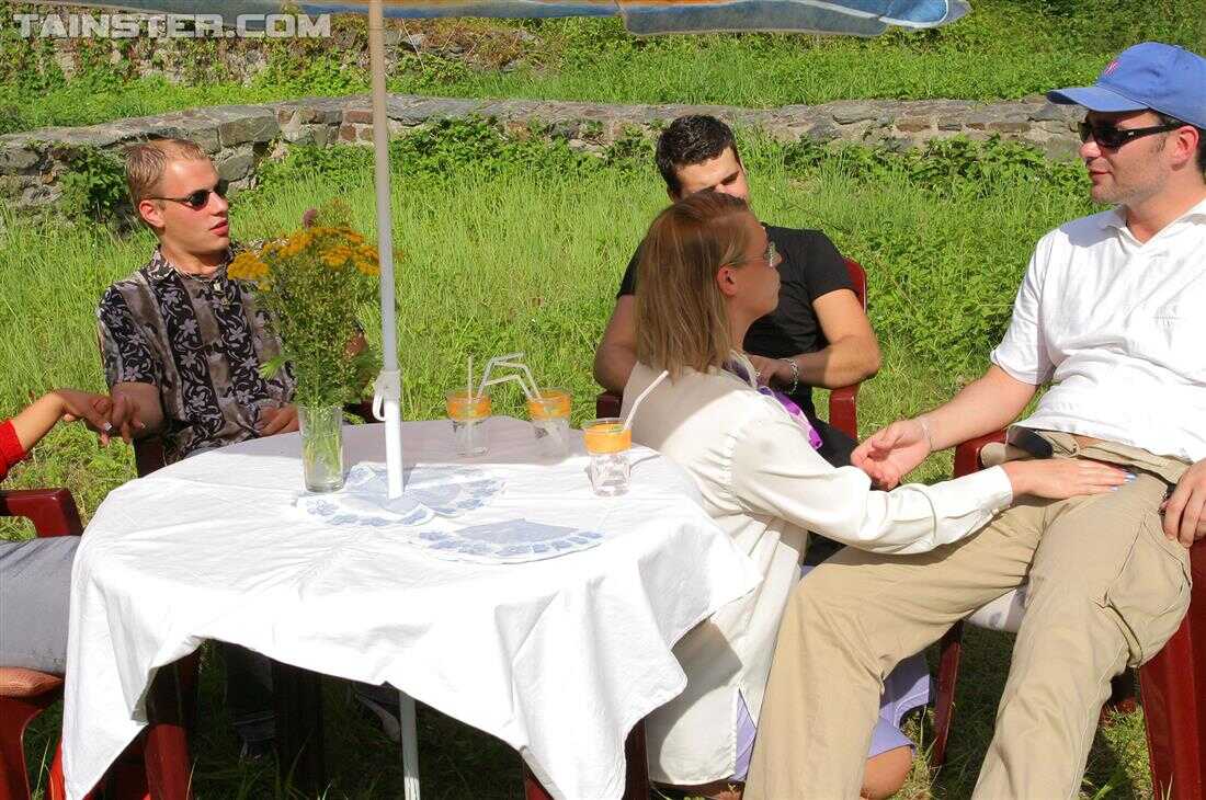 2 Clothed Couples Go Watersports on Island Getaway with Czech Mature Pissing in the Open Air while Bibi Fox Nerds off her ...