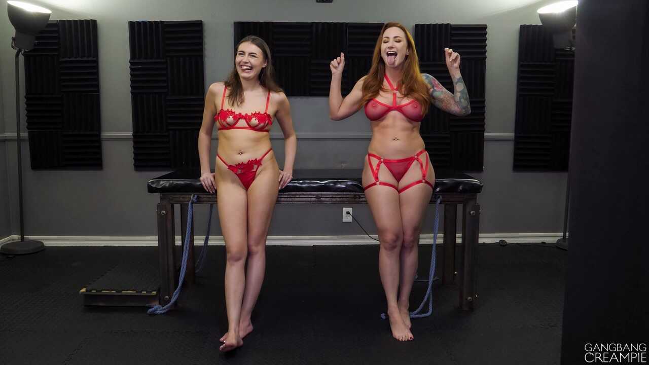Sophia and Selina's MILF Creampie Interracial Gangbang with Hairy Cum Filled Redhead Pussies - Sophia Locke, Selina B...