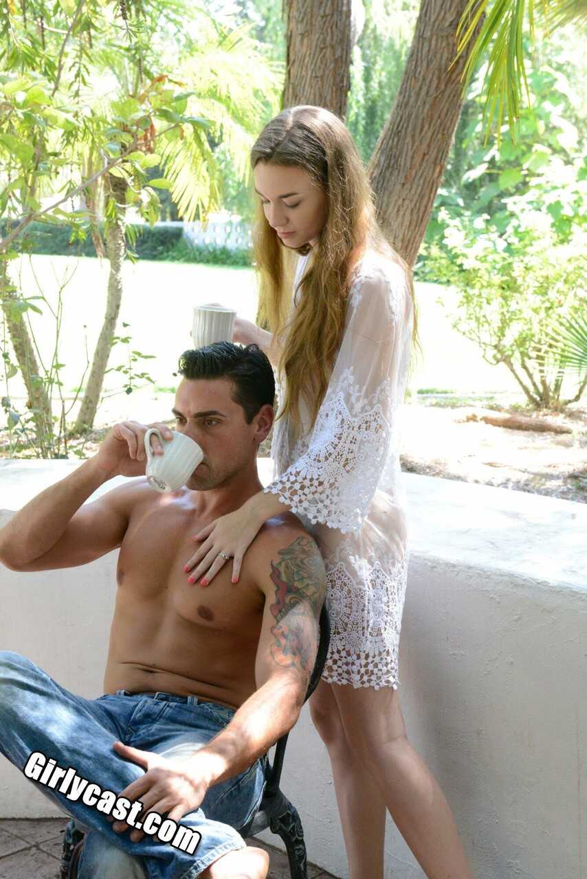 Tali Dova's Backyard Nude Escapade Leads to a Sensual Encounter with her Man Friend - Tali Dova
