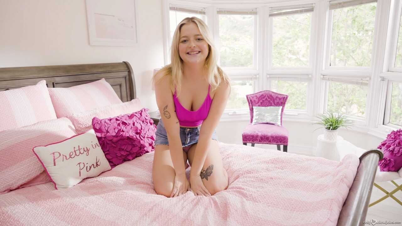 Blonde teen Jill Taylor goes nude while giving a POV footjob and blowjob: A Celtic Iron Classic - Jill Taylor, Celtic Iron