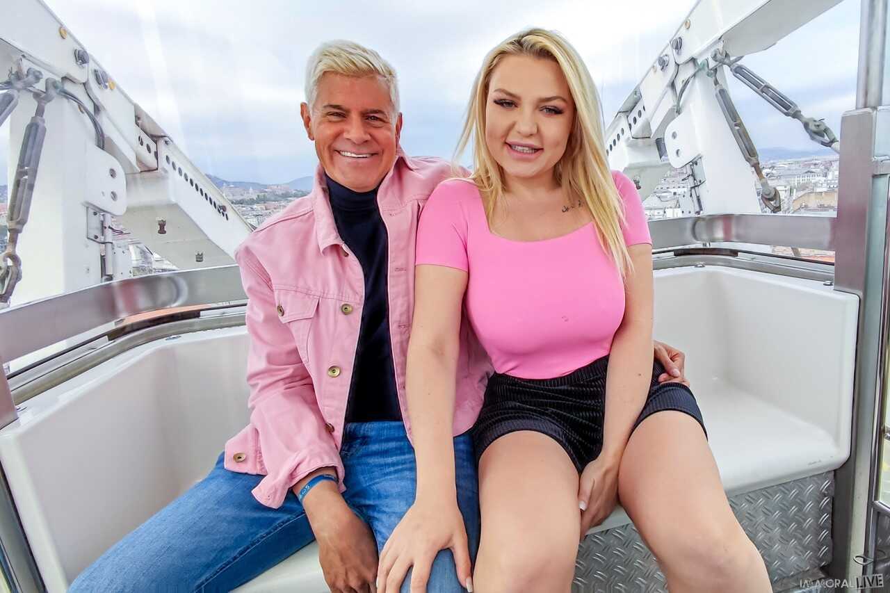 'Busty Blonde Bombshell Gets Double Penetrated After Exposing Her Bodacious Boobs In Public' - Miss Jackson, Por...