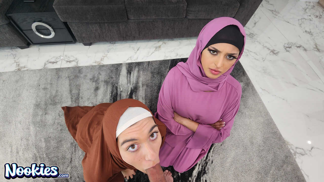 Sophia Leone and Aubrey Babcock's Hijab-Wrapped Threesome: The Muslim and Latina POV Experience