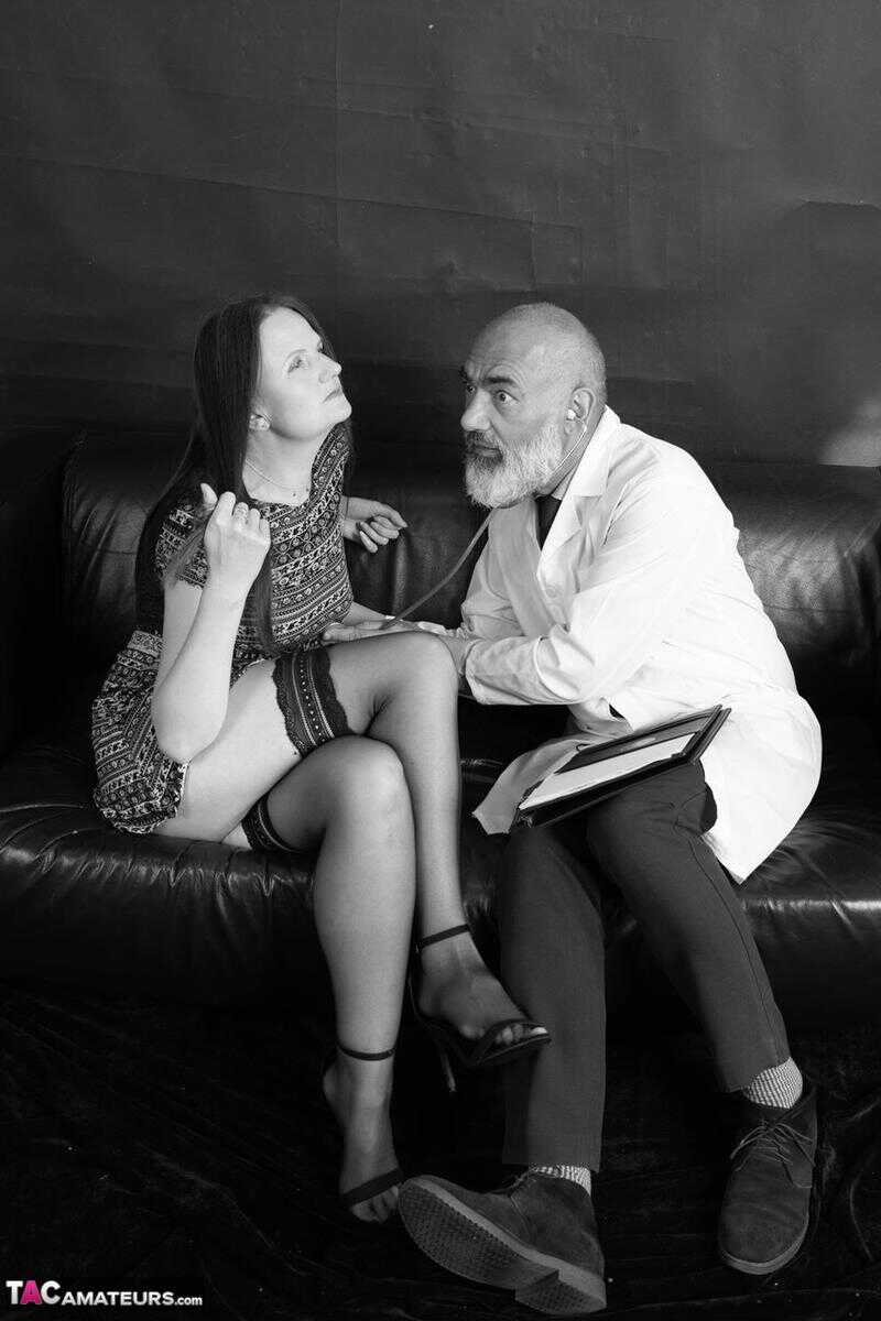 Brunette Delight: Reckless Temptation's Old Man Girl Masturbates and Gives a Blowjob as Well! - Reckless Temptation, ...