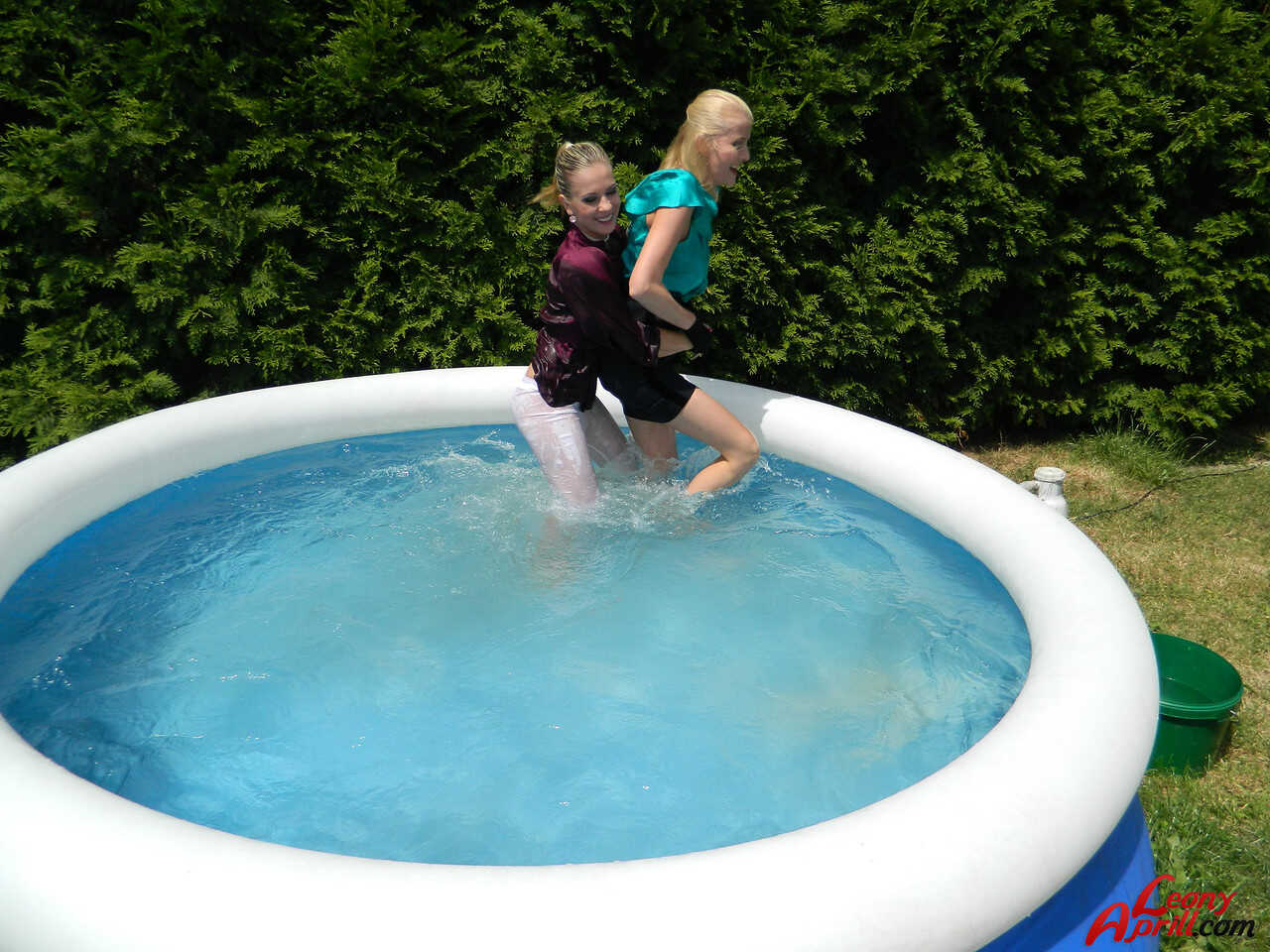 Slippery When Wet: Lesbian Adventures in the Swimming Pool - 