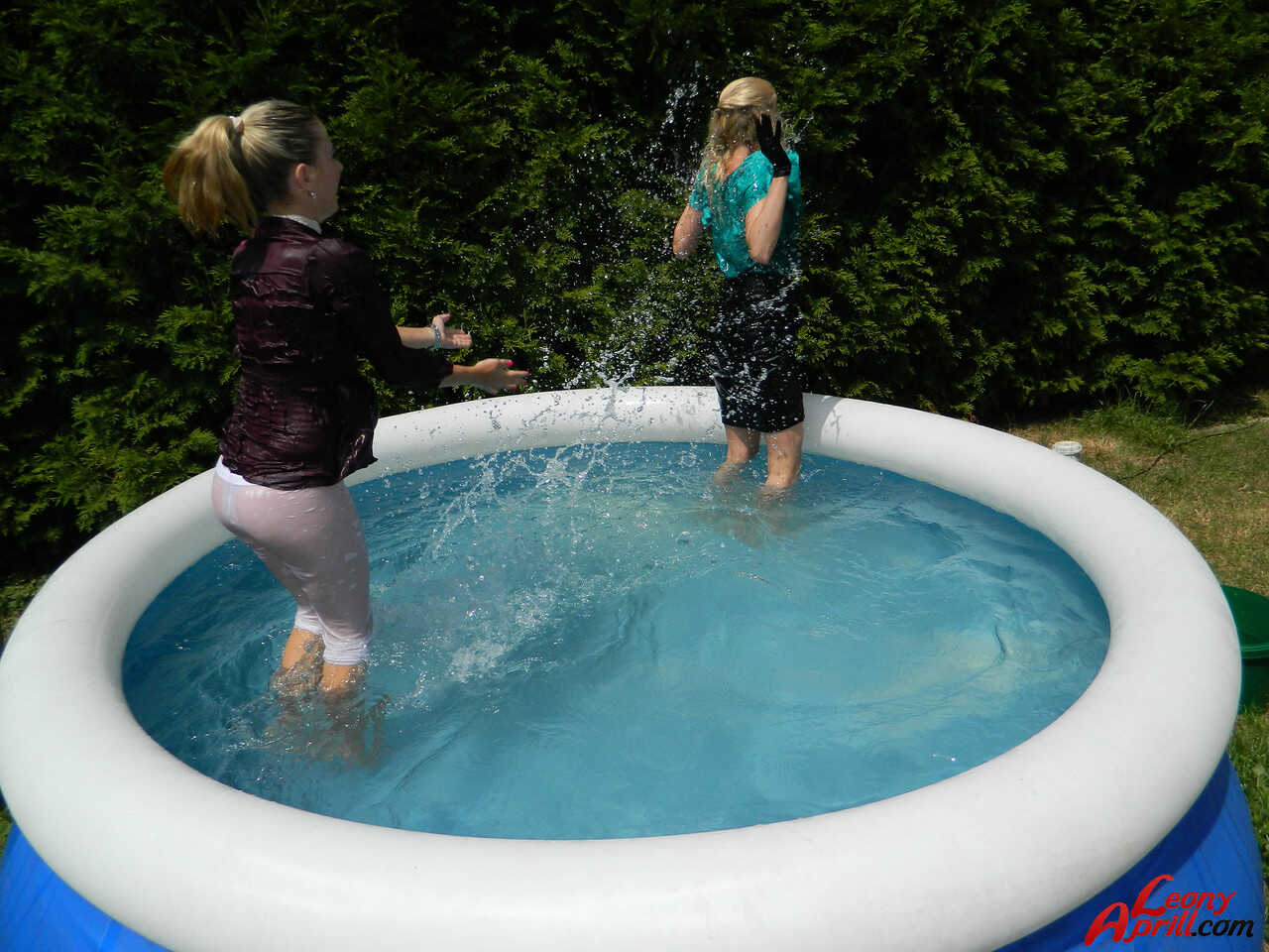 Slippery When Wet: Lesbian Adventures in the Swimming Pool - 