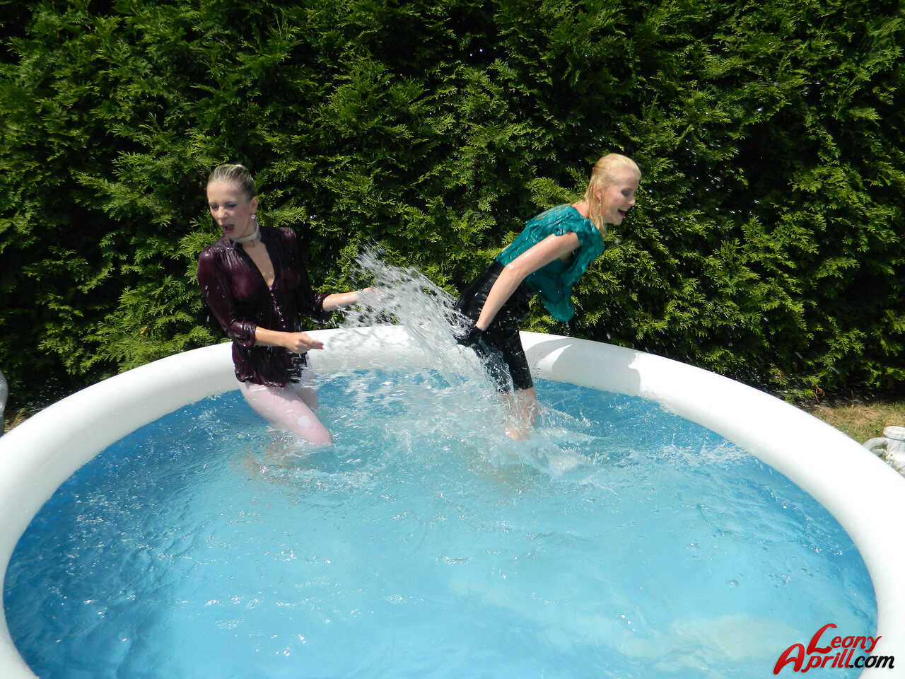 Slippery When Wet: Lesbian Adventures in the Swimming Pool - 