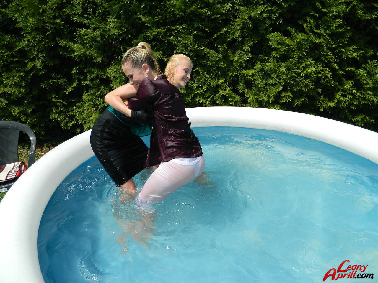 Slippery When Wet: Lesbian Adventures in the Swimming Pool - 