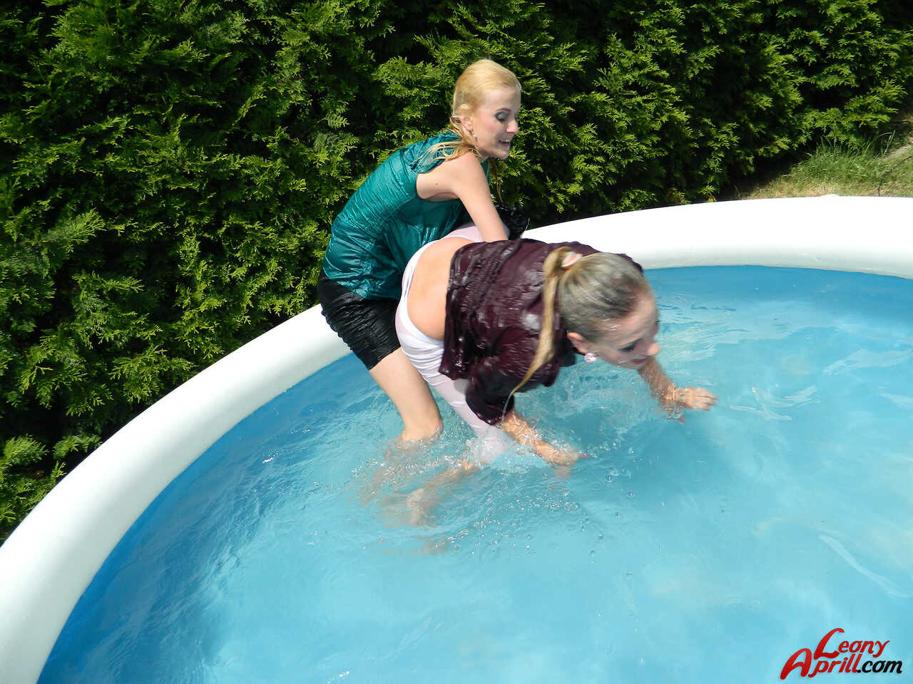 Slippery When Wet: Lesbian Adventures in the Swimming Pool - 