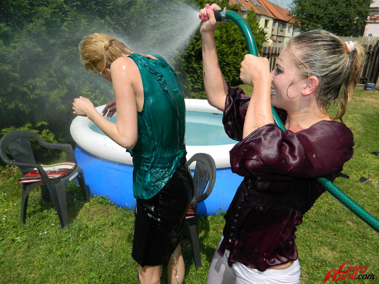 Slippery When Wet: Lesbian Adventures in the Swimming Pool - 